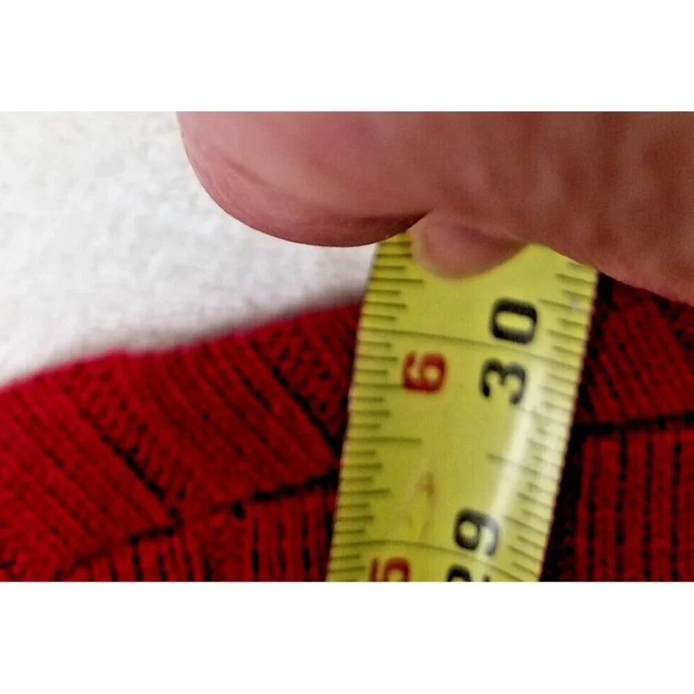 Great Northwest red cable knit sweater men's XL cotton blend 1/4 zip long sleeve